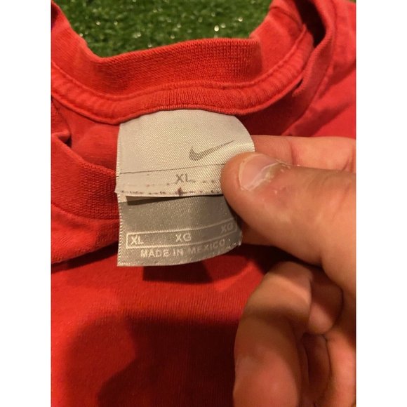 Vintage 90s Nike Air Just Do It center swoosh long sleeve t-shirt XL red - Picture 3 of 15